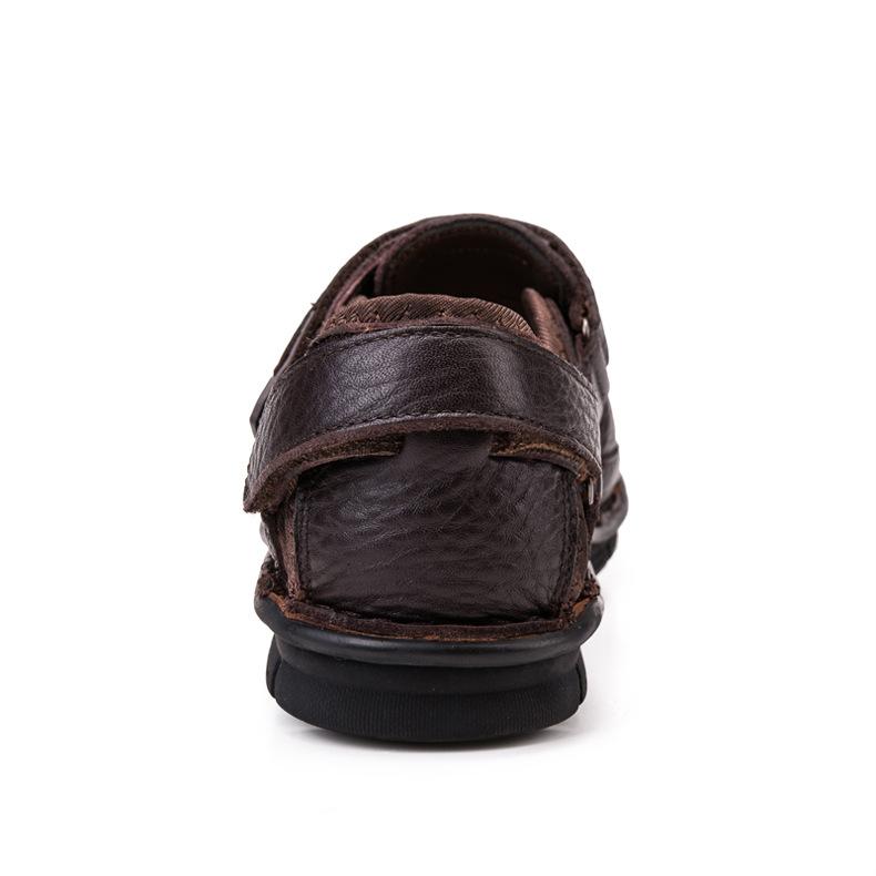 Fashion men beach shoes high quality Cow Leather sandals for men Men sandals Retro summer shoes genuine leather sandalslgb5