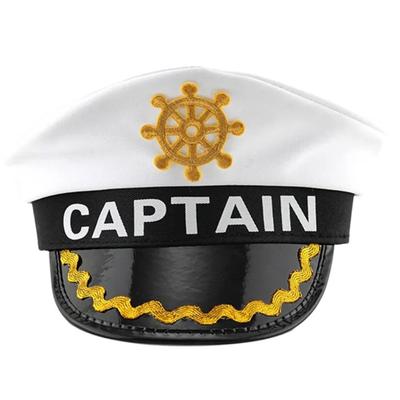 Marinehut für Halloween-Party Anstecker Matrosenhut Cosplay-Kostüm Kapitänshut für Maskeradenparty Nachtclub Kopfbedeckung