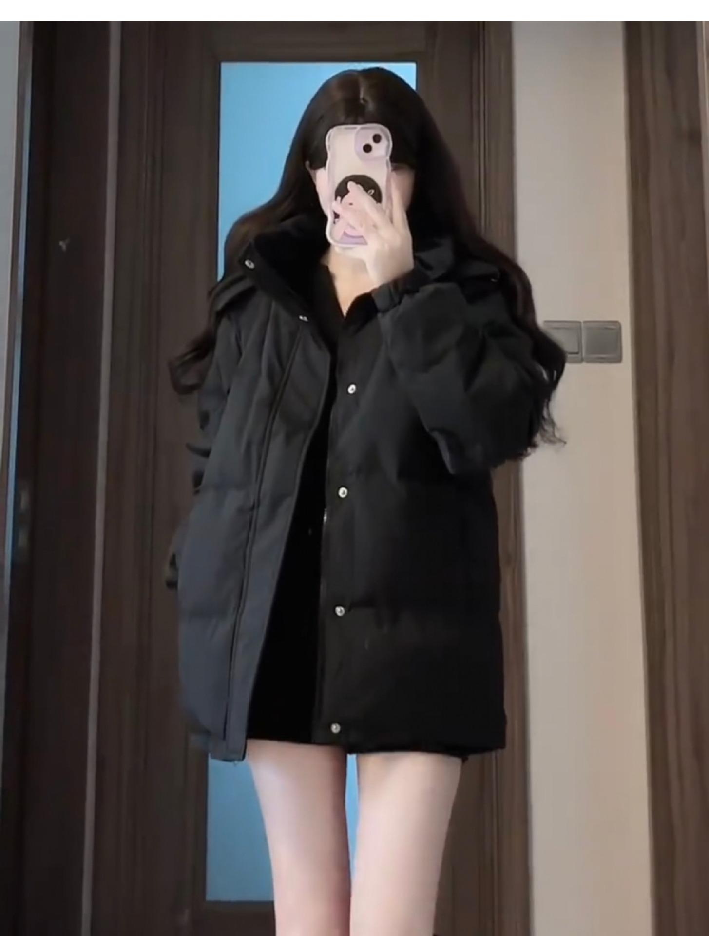 

Cheese Milk Women s Slim-Fit Green Down Jacket - 2025 Winter Petite Coat L