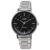 Casio LTP-VT03D-1B Women's Analog Quartz Watch, Black Metal Band
