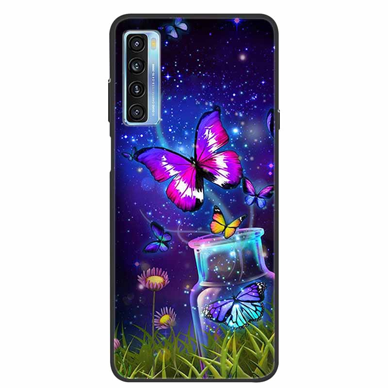 For TCL 20L Case Cute Painted Soft Silicone Back Cover for TCL 20L+ Plus T775H Phone Cases TPU Bumper For TCL 20S 20 L T774H