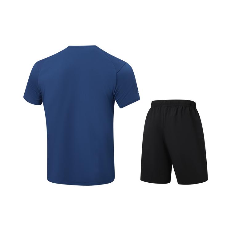 Li-Ning Quick-Dry Cool Round Neck Logo Letter Set Men activewear AWBW087-10