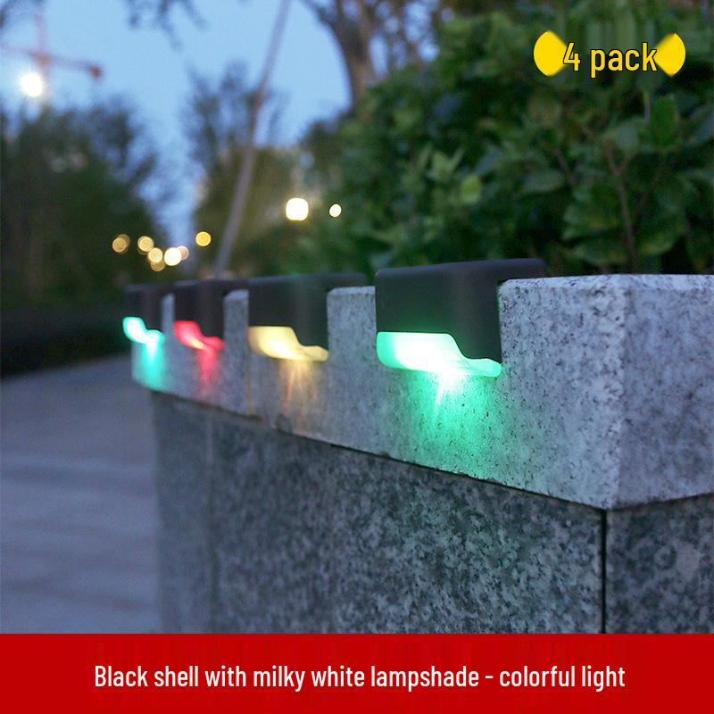 Solar Rainproof Step & Stair Lights for Outdoor Walls & Fences