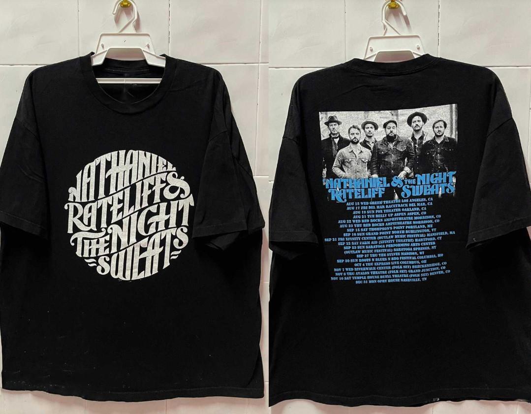 2 Sided Nathaniel Rateliff The Night Sweats Tour T-Shirt Full Size BS800 XXXXL