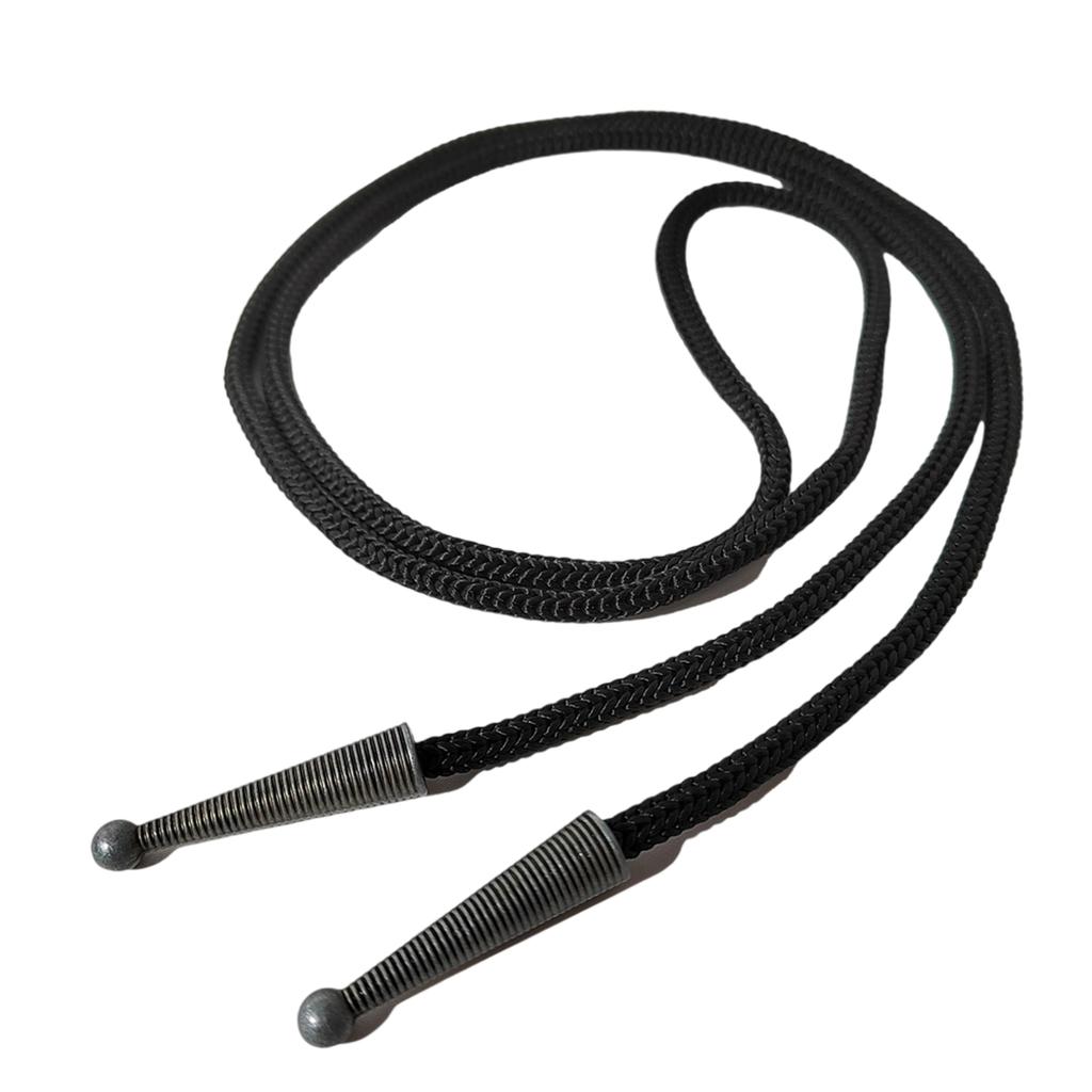 Adjustable Nylon Bolo Tie Cord With Metal Engraved Pendant For Handmade Necktie Crafting Decorative Accessories