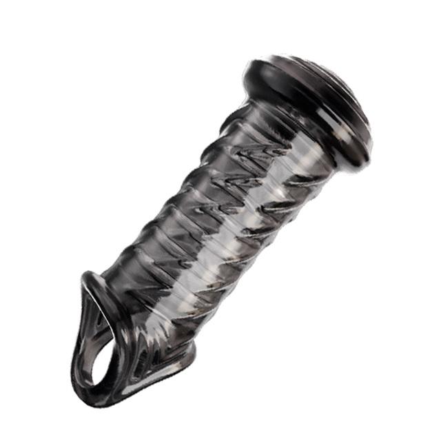 Reusable Penis Sleeve Extender Dick Glans Enlargement Condom Adult Sex Toys For Men Couples Cock Ring Delay Ejaculation Sex Shop