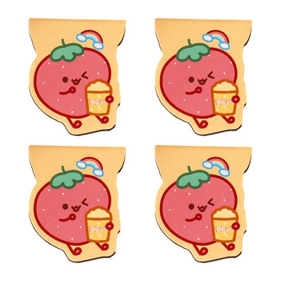 4Pcs Magnetic Bookmarks Thin Double-Sided Cartoon Book Markers Cute Page Holders Compact And Portable Page Holder for Students Reading Book