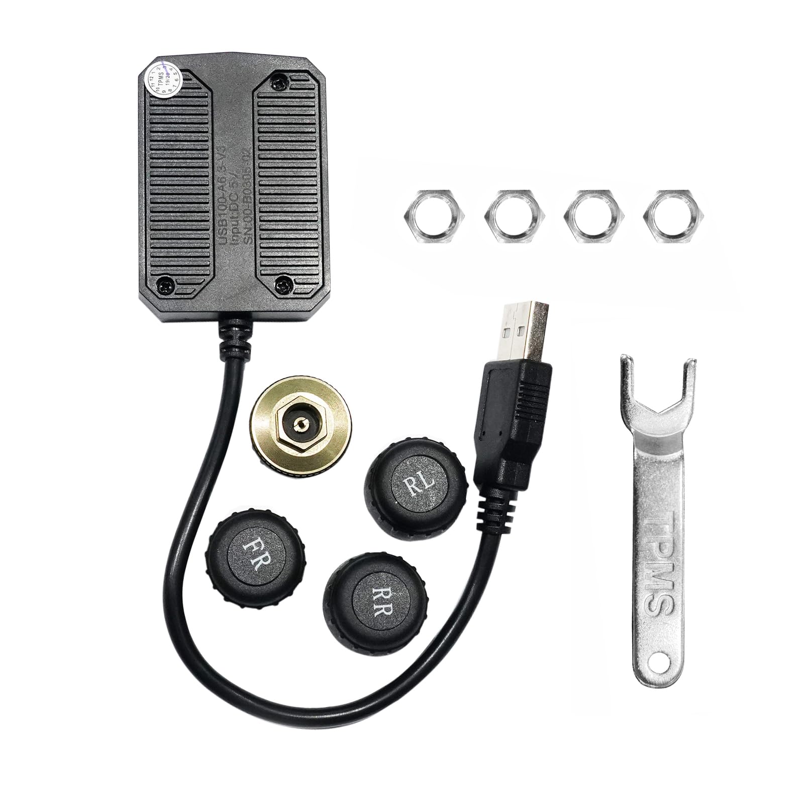 

ATOTOZONE USB TPMS Внешний мониторинг давления в шинах для X10 Несовместим с серией P8 Датчик AC-UTP1, Система, Водонепроницаемый, A5, A6, S8, P9, Серия,