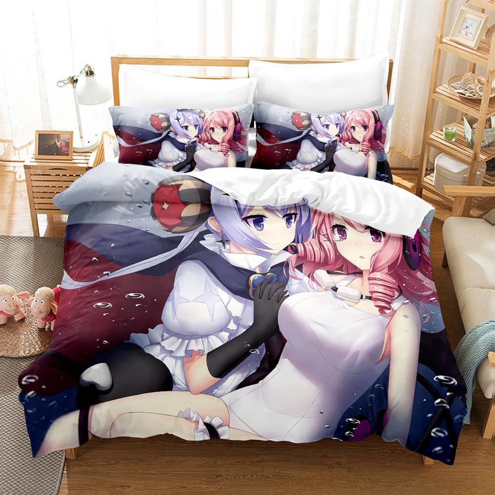 New Anime Magical Girl Raising Project Bedding Set Single Twin Full Queen King Size Bed Set Adult Kid Bedroom Duvet Cover Sets