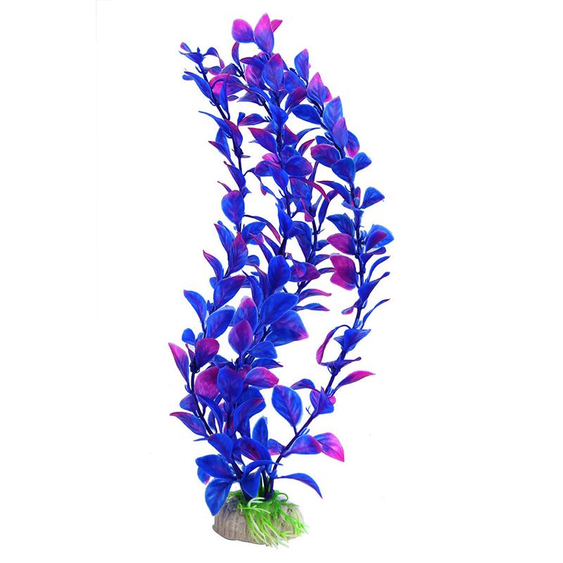 Aquatic Fish Tank Landskap Aquarium Decor Artificiell plast Vatten Gräs Weed Plant Ornament