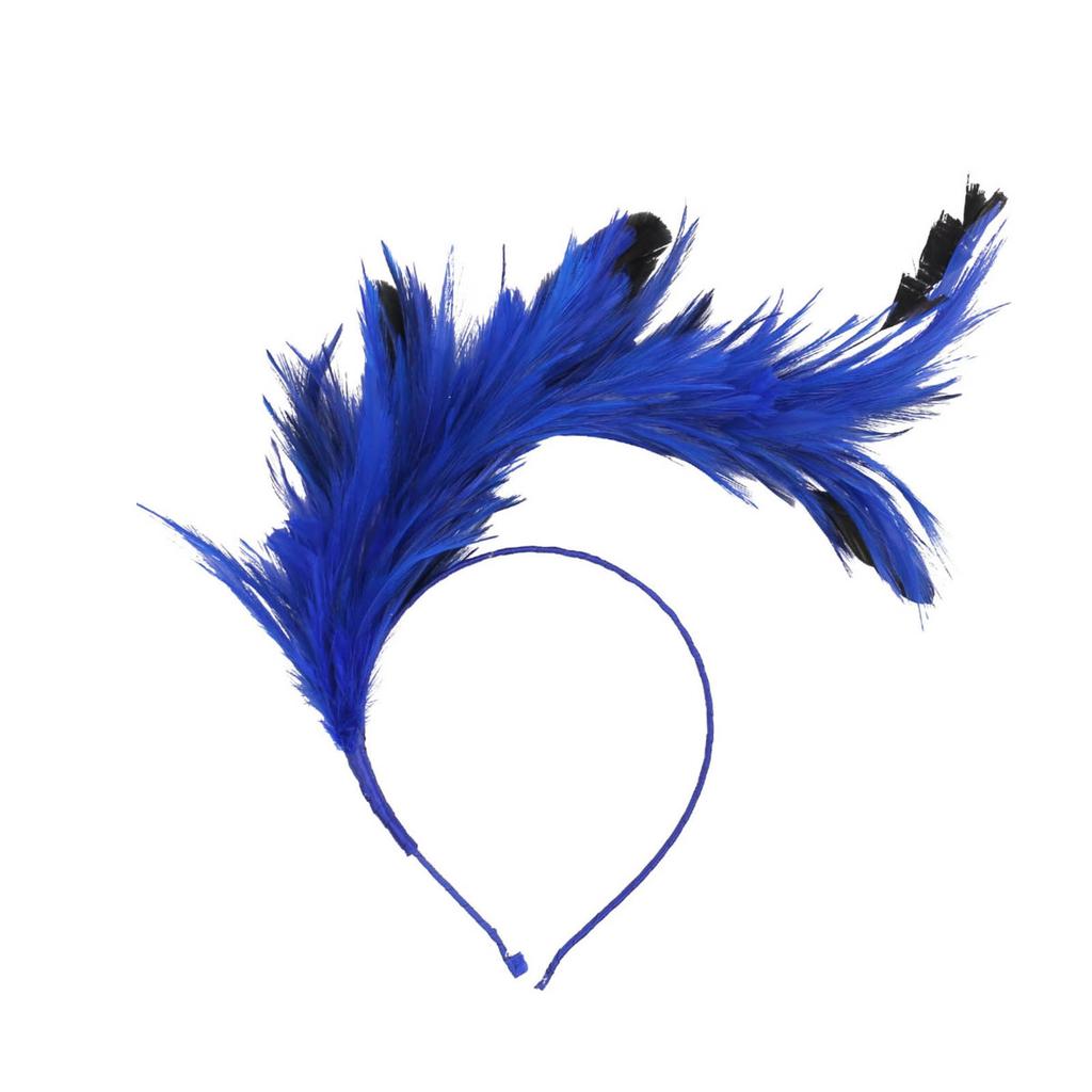Colorful Feather Headband Headdress Holiday Party Carnival Performance Dance Decoration Head Buckle Hair Accessories Props