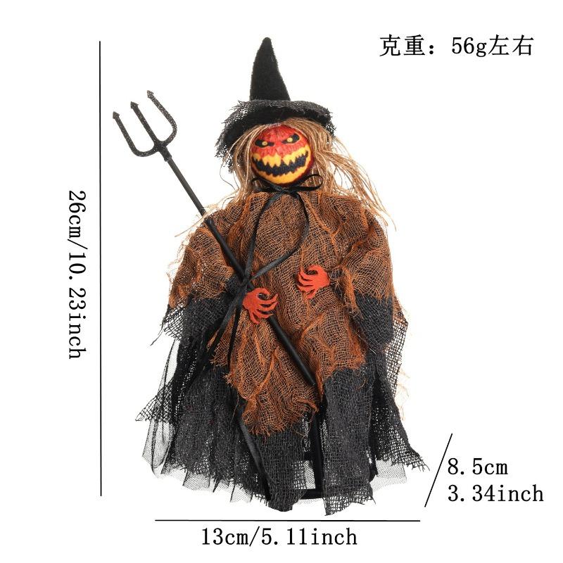 

Halloween pumpkin doll decorative ornament Halloween ghost pumpkin doll toy desktop decorative doll ornament