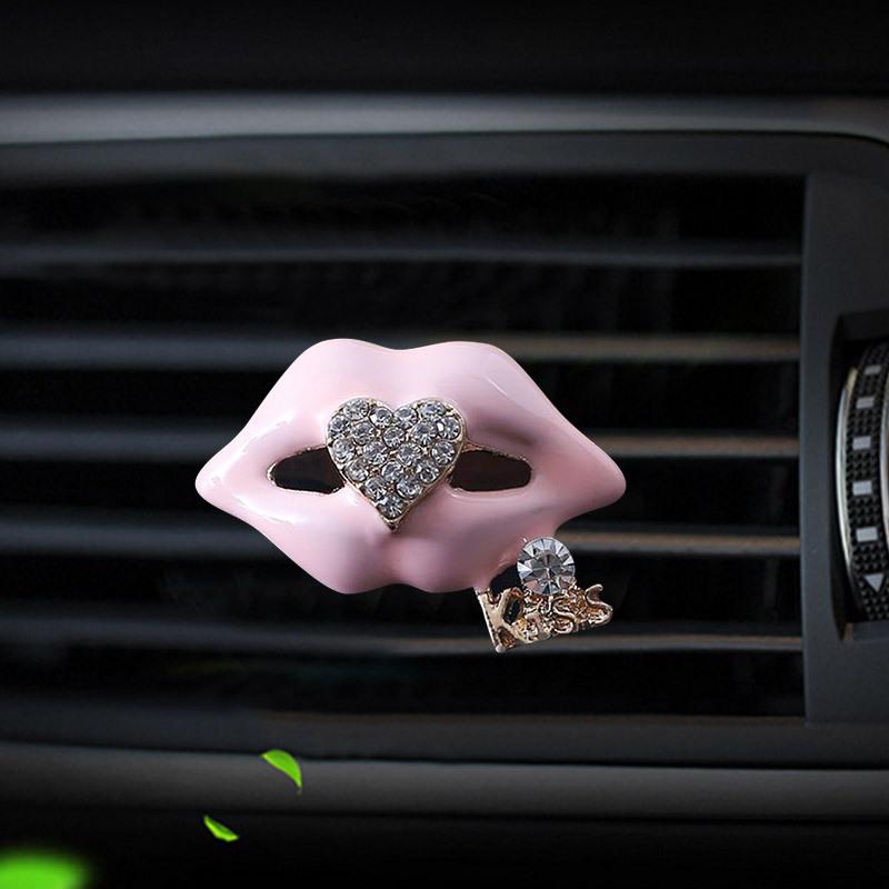 Alloy drilling lips modelling car Perfume clip air conditioner outlet air freshener in the automobile air freshener diffuser