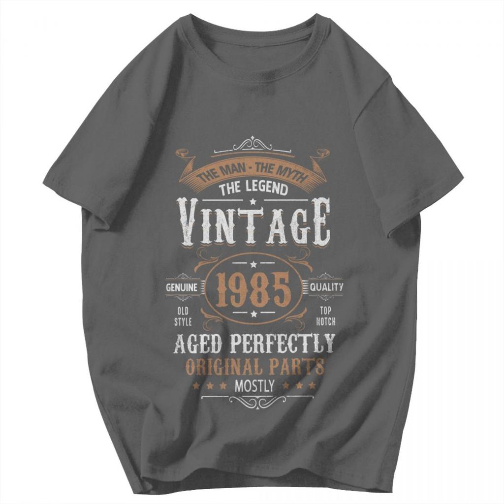Men T Shirt 1985 40th Birthday Vintage Summer Y2K Graphic Tees Unisex Clothing T Shirts