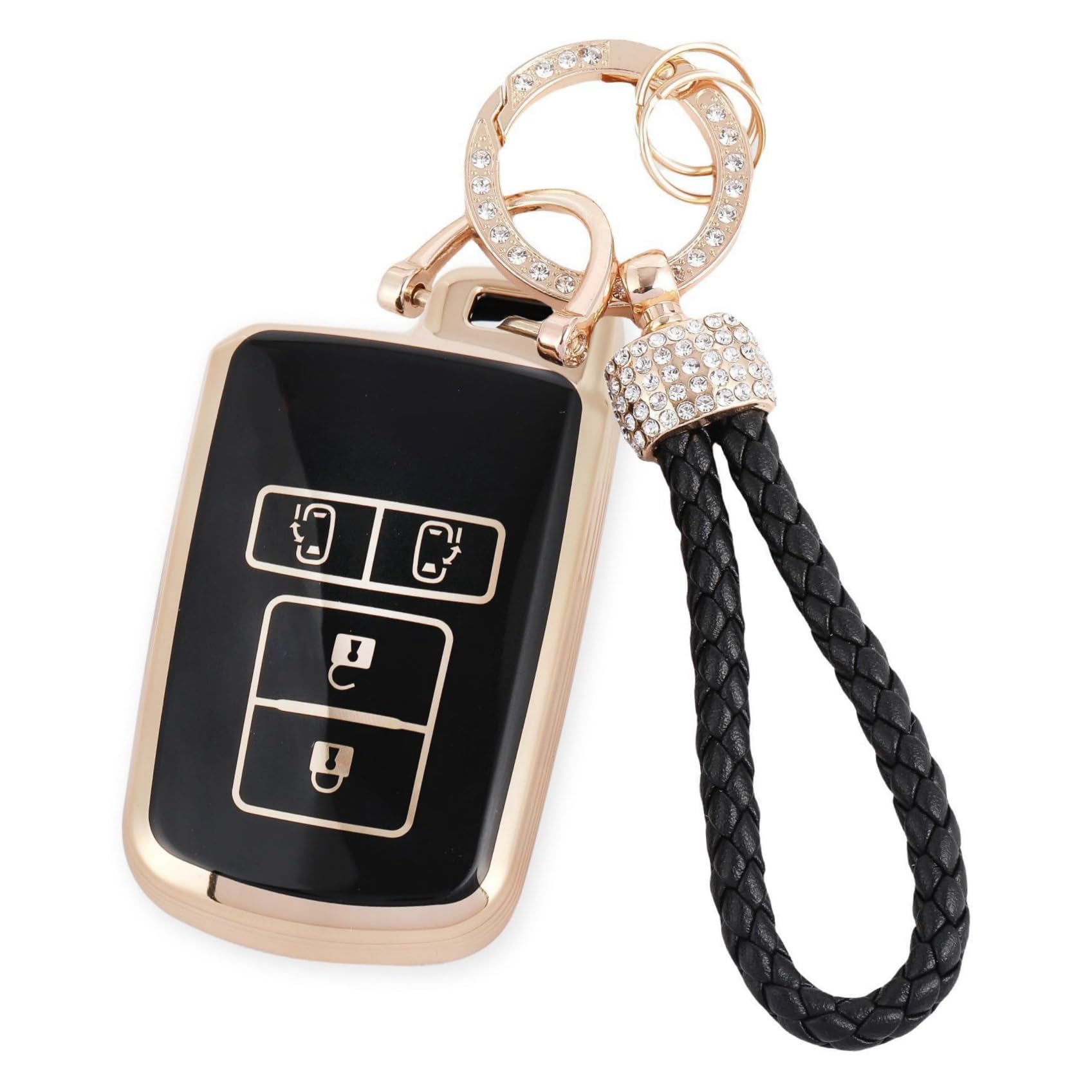 [ZANEKO] Noah 80 series Voxy 80 series key case compatible Compatible Toyota D золотой