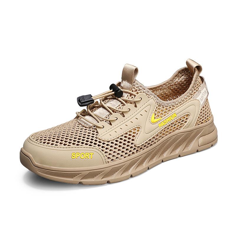 New Summer Breathable Sports Outdoor Mesh Surface Shoes Men's Mesh Casual Summer Hiking Shoes
