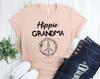 Hippie Grandma Shirt, Floral Grandmother Peace Sign Shirts, 70s Culture Gift TShirt