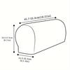 2 Pack Classic Stretch Velvet Armrest Covers for Sofa, Fitted Elastic Band Slipcover Grip, Washable Polyester Spandex Furniture Protector