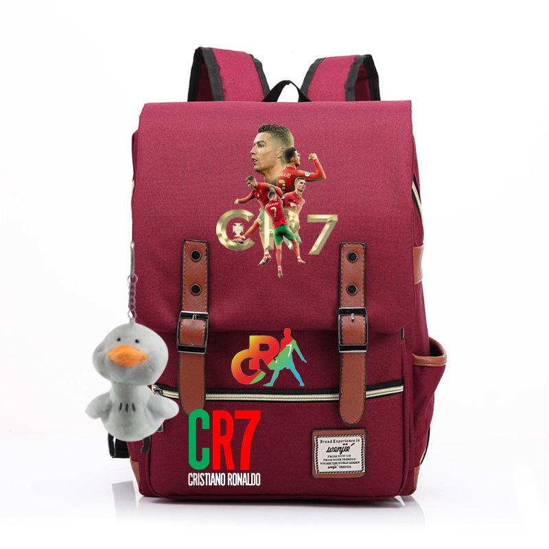 Modischer Anime CR7 Teenager Schüler Schultasche Herren und Damen Freizeit Rucksack