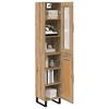VidaXL Highboard Artisan-Eiche 34,5 x 34 x 180 cm Holzwerkstoff