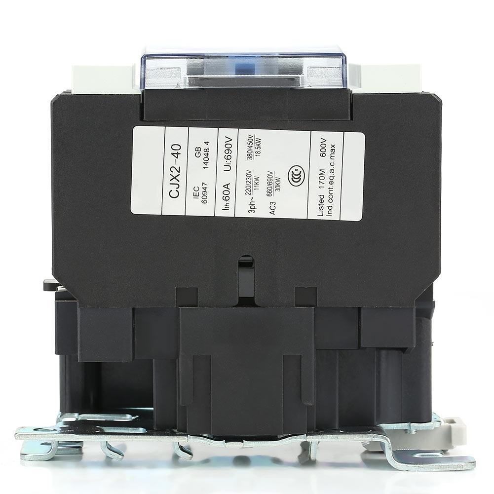CJX2-4011 Contactor Electric Industrial AC de Înaltă Sensibilitate 220V 40A