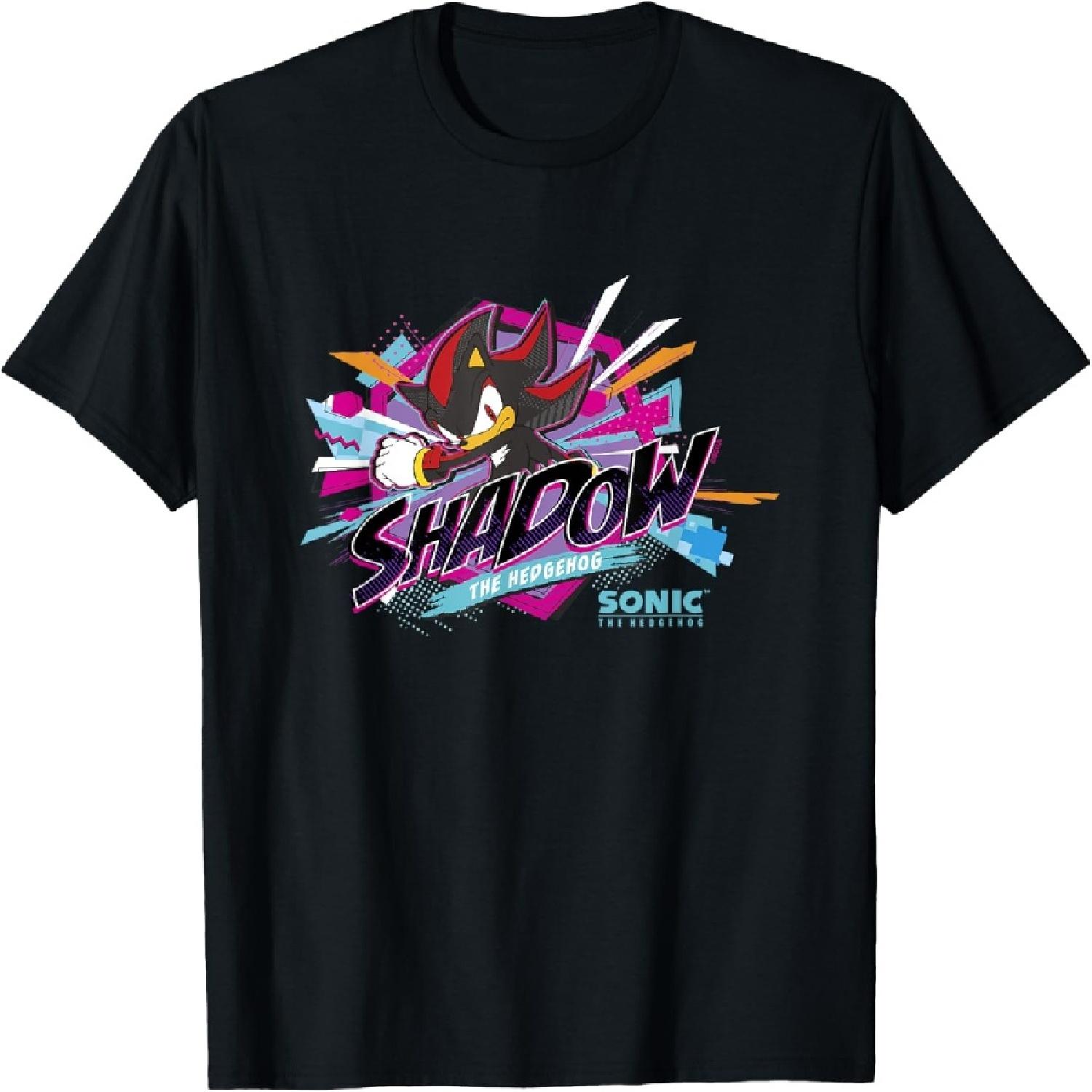 

Sonic The Hedgehog Shadow Retro Neon Logo T-Shirt XXXXXL різнокольоровий