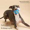 Durable Squeaky Rubber Tennis Dog Chew Toy