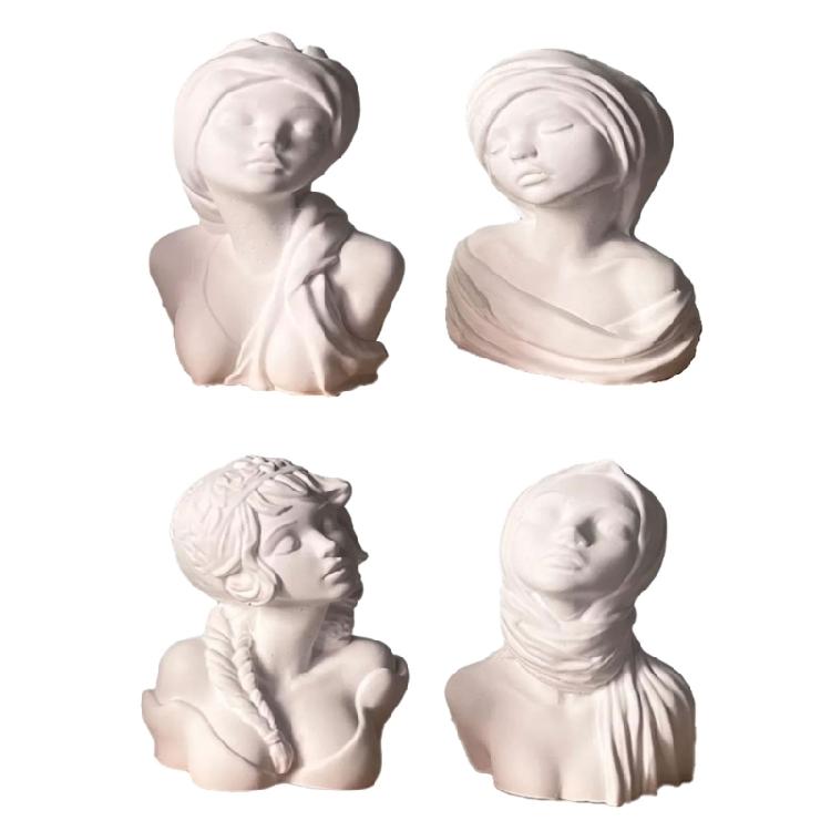 Female Figurine Silicone Molds for Candle Soap Goddess Statue Silicone Molds Gypsum Silicone Molds for Home Decoration