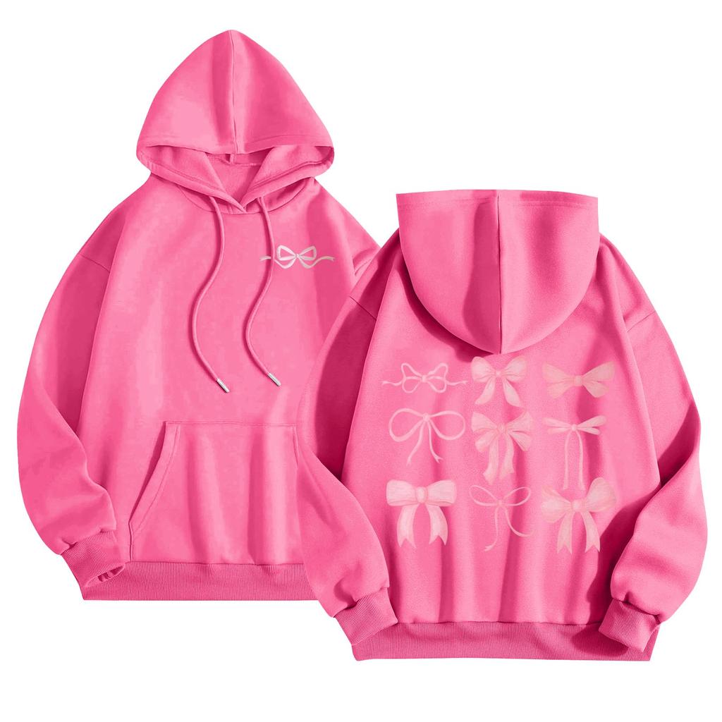 Women's Round Neck Printed Tops Cotton Casual Fashion Long Sleeve Pullover Top Blouse