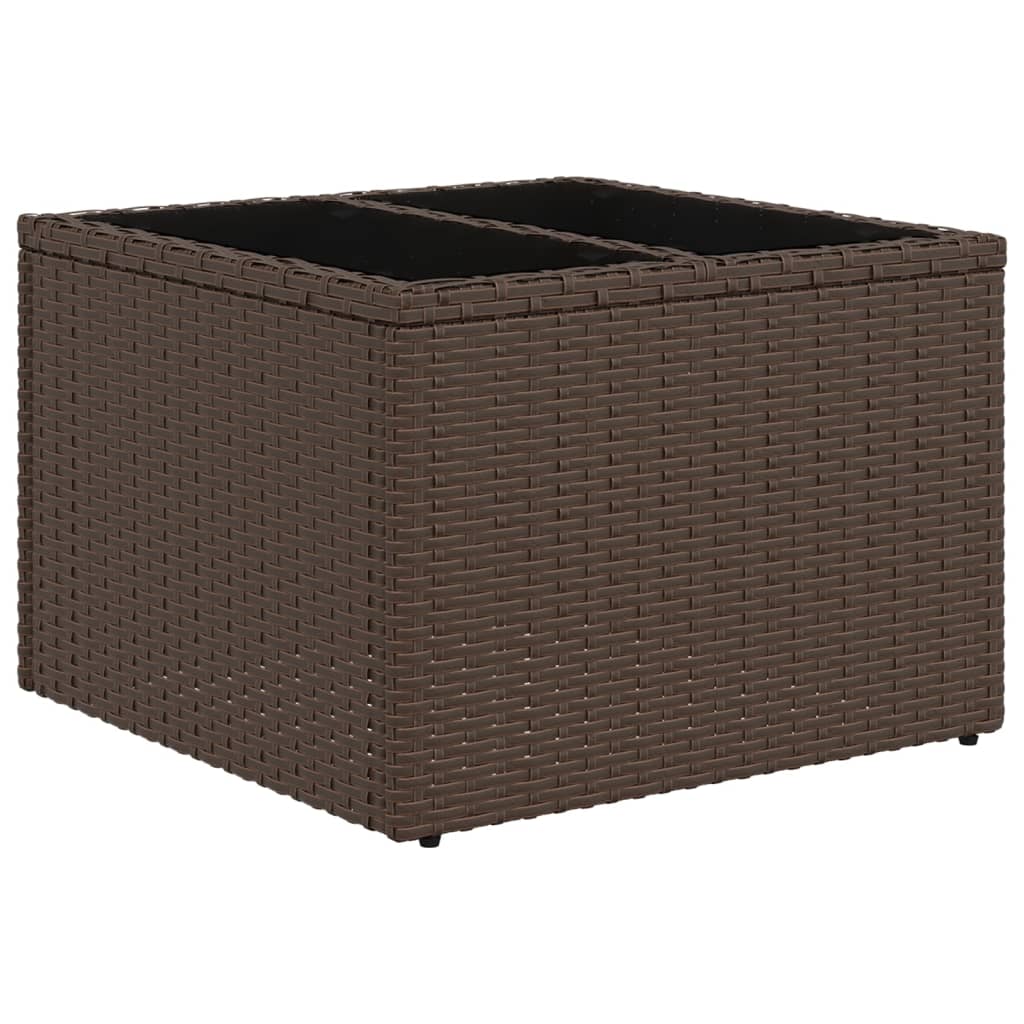 Vidaxl 11-Cz. Garden Furniture Set With Cushions, Brown, PE Rattan