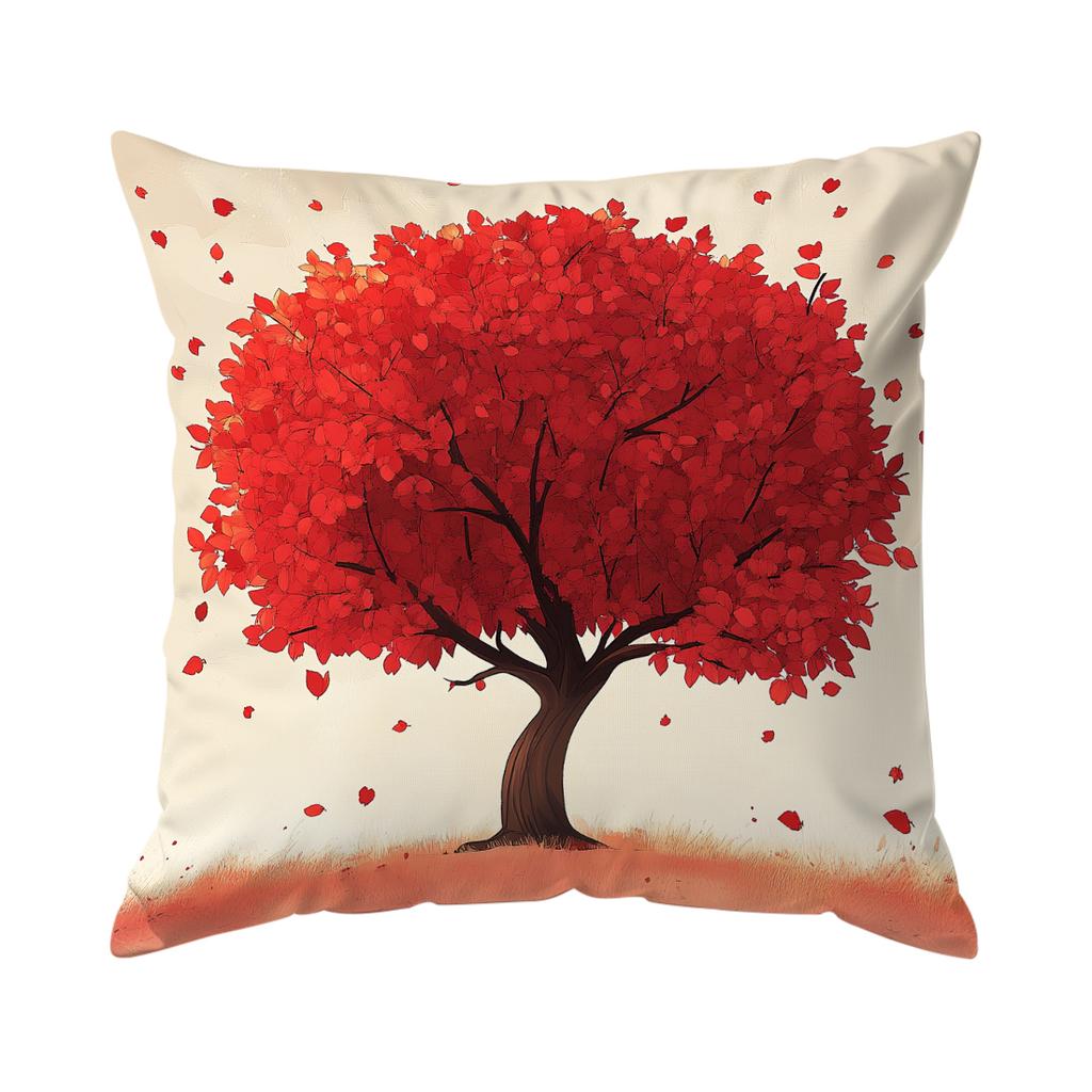 Christmas Theme Pillowcase Square Bedroom Sofa Cushion Cover 100% Polyester Living Room Soft Cushion Pillowcase Home Decor