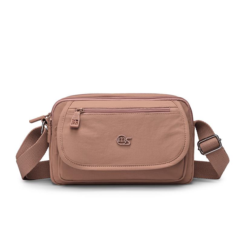 Kompaktní crossbody taška s více kapsami na zip pro muže a ženy