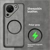 For Huawei Pura 90 Sheepskin Leather Shockproof Case For Pura 90 Magnetic Wireless Charging Soft Silicone Frame Phone Back Cover