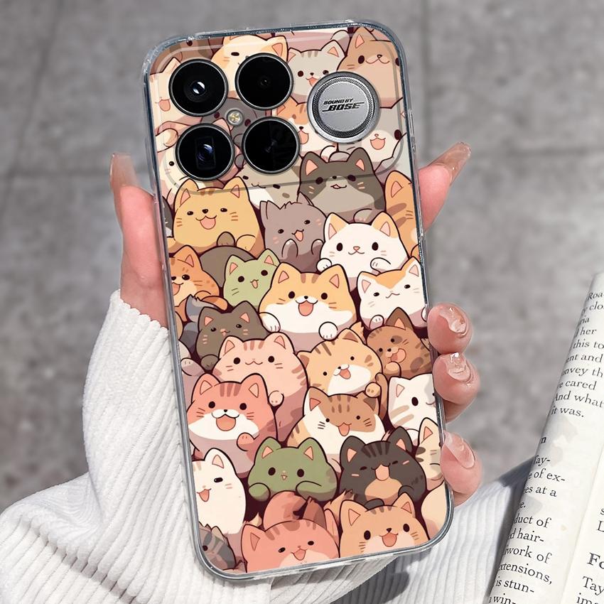 Covers For Xiaomi Poco F8 Ultra F8 F5 Pro F3 C50 C40 Mi Note 2 3 Transparent TPU Phone Case Cute Pet Dog Soft Silicone Dustproof Shell For Xiaomi Capa