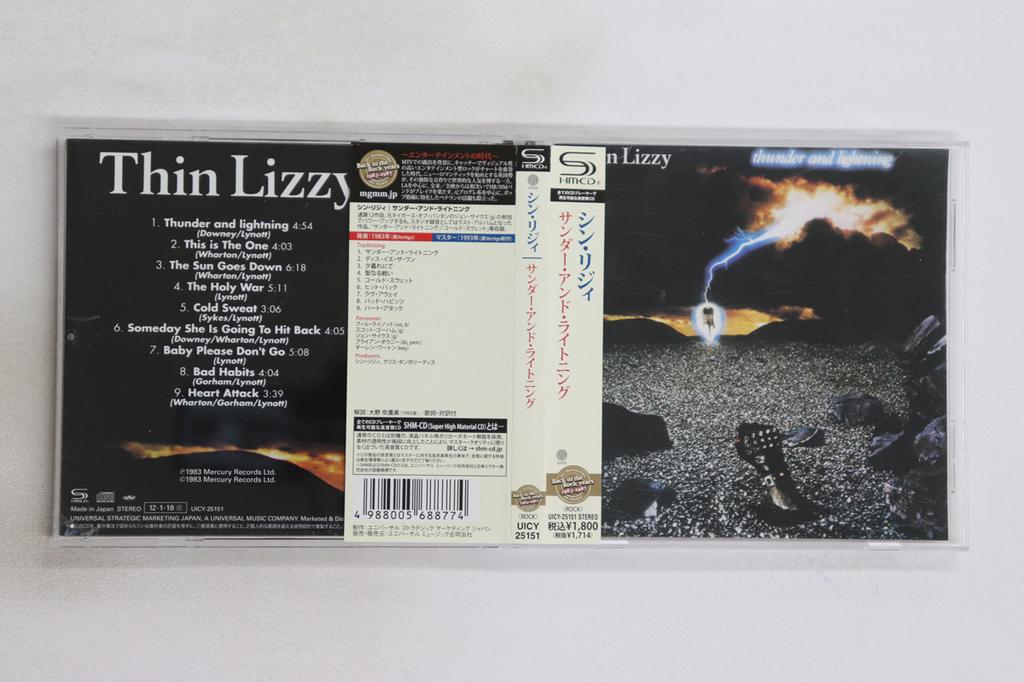 CD THIN LIZZY - Thunder And Lightning (SHM-CD) UICY25151 VERTIGO 2012 Japan Obi Rock Used