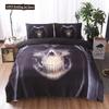 Flower Skull Bohemian Duvet Cover Set 3D Microfiber Roses Floral And Skeleton 2 Piece Bedding Set