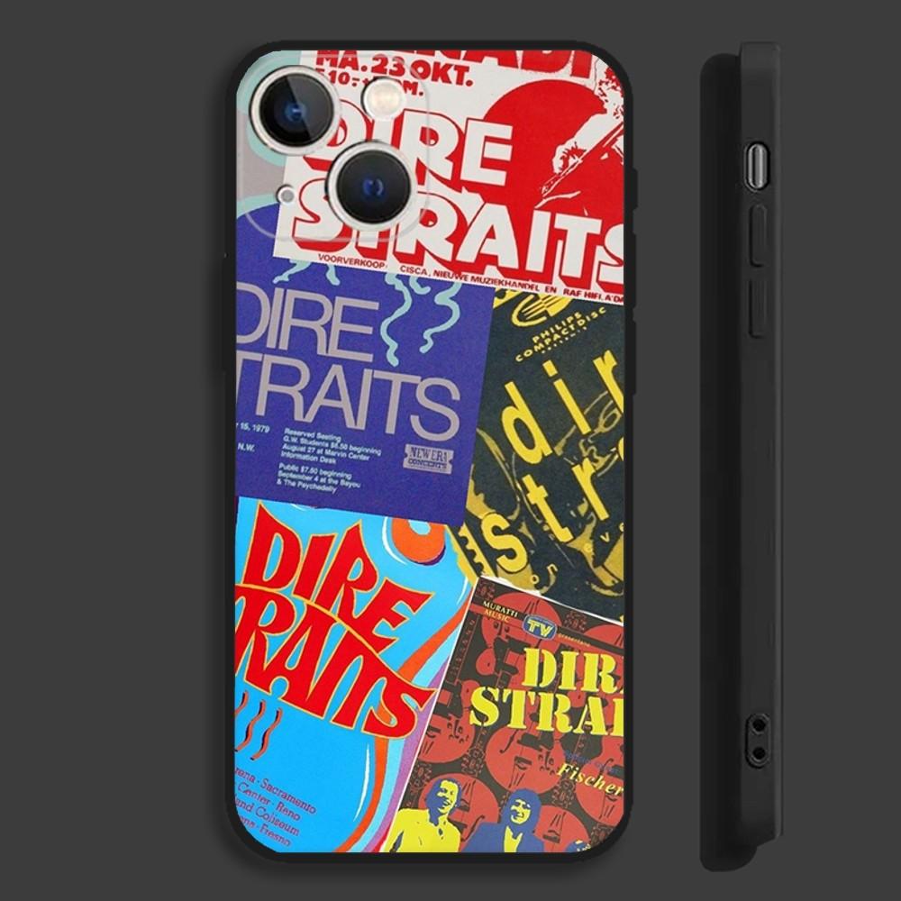 

D-Dire S-Straits Mark Knopfler Phone Case For iPhone 16,15,14,13,12,11,Pro,Max,Plus,Mini,X,XS,XR,8,7,6,S,SE Soft Black Case iPhone13mini