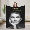 Celines Dions Paris 2026 Blanket  Soft Warm Graphic Plush Throw Blanket For Home Decor Camping Flannel Bedspread Bed Cover
