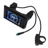 Electric Bike LCD Display Meter Smart Electric Scooter Colorful Display Control Panel with 5 Core Waterproofing