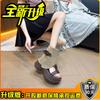 Retro thick-soled heightening trouser boots women's cool boots summer fashion casual herringbone sandals open-toed sandals short boots