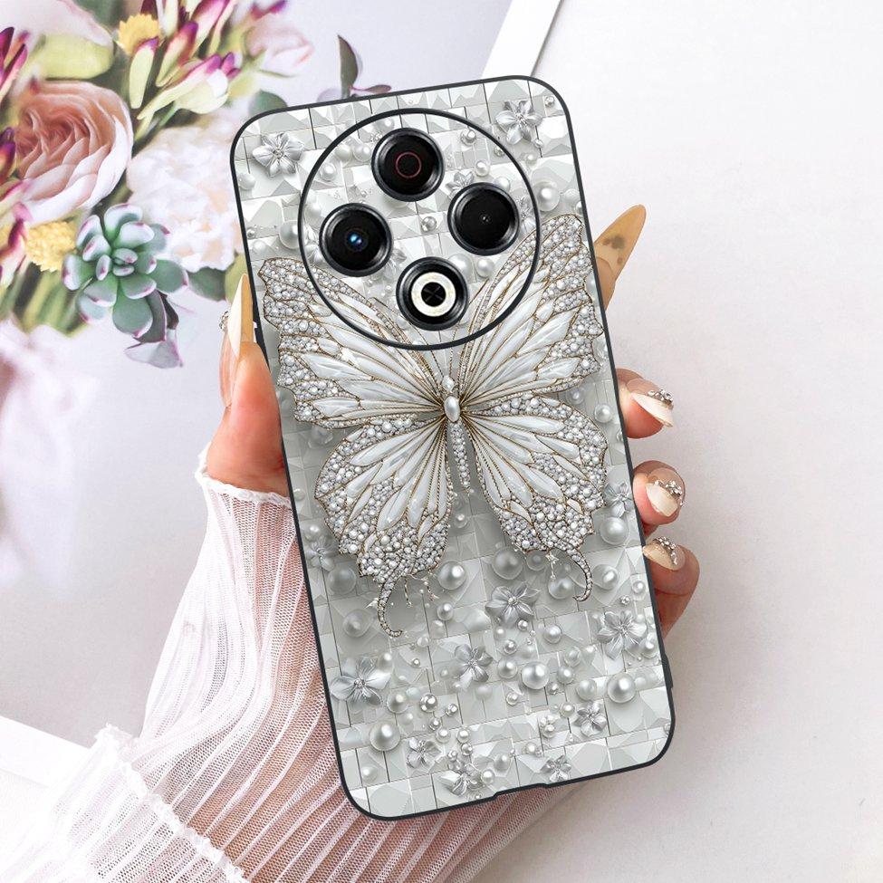 Case For Tecno Spark 30 4G Cover KL6 Cute Cat Fashion Butterfly Painted Casing For Techno Spark 30 Bumper
