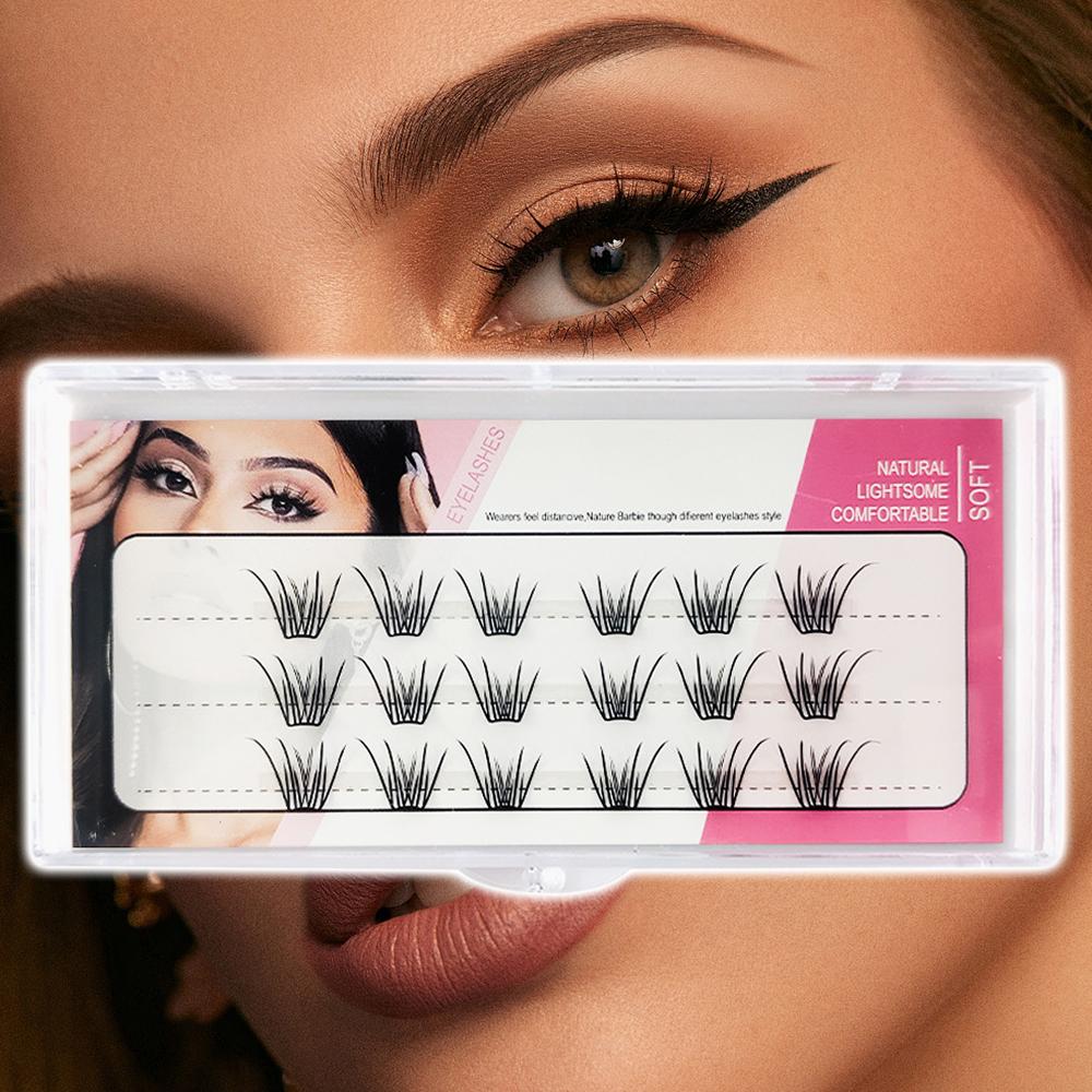 Einzel-Cluster Falsche Wimpern Set Weiche Flauschige DIY Grafting Wimpern DIY Wimpernverlängerung