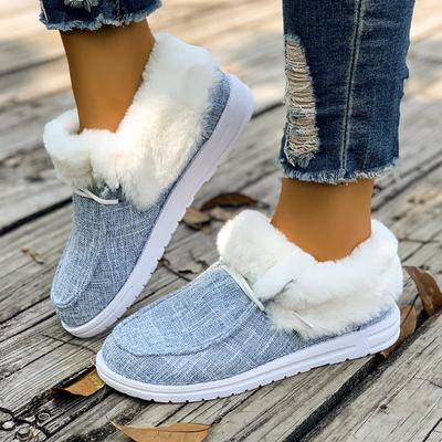 Großhandel von Damen Europäischer und Amerikanischer - Stil Fleece - Gefütterte und Verdickte Lässige Schneestiefel - Neu Herbst/Winter