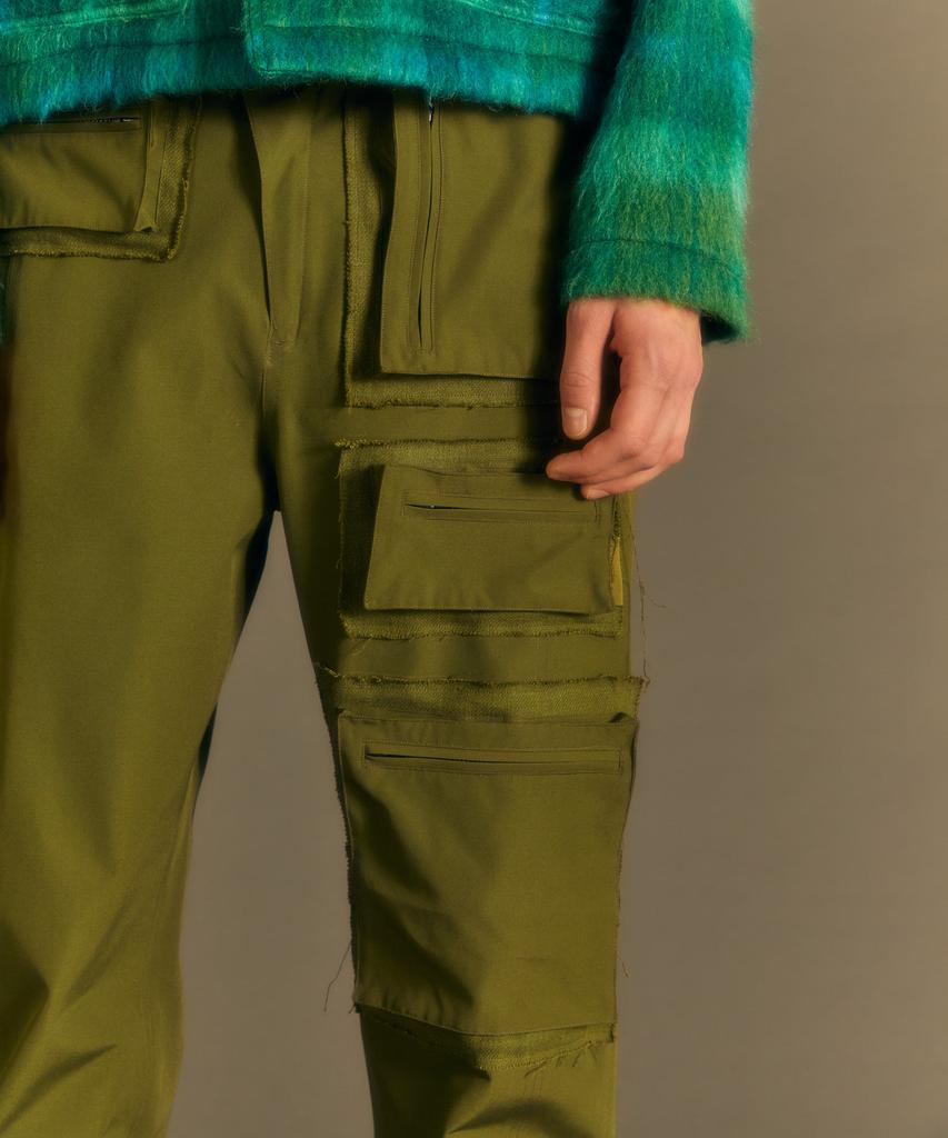 ADSB ANDERSSON BELL Raw Edge Multi-Pocket Pants Apa681M(Khaki)