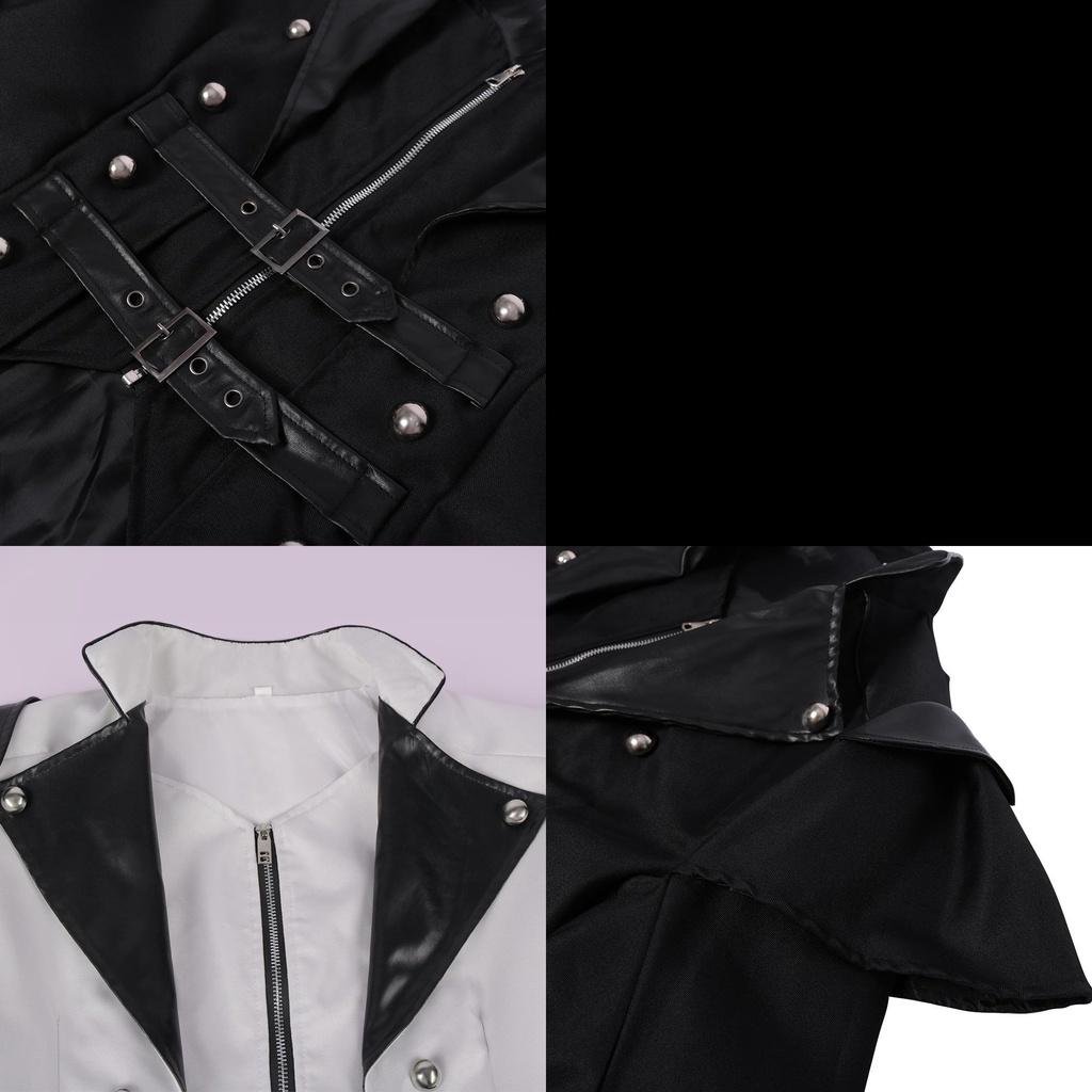 Mittelalterlicher Renaissance-Punk-Mantel für Bühnenauftritte und Fotografie