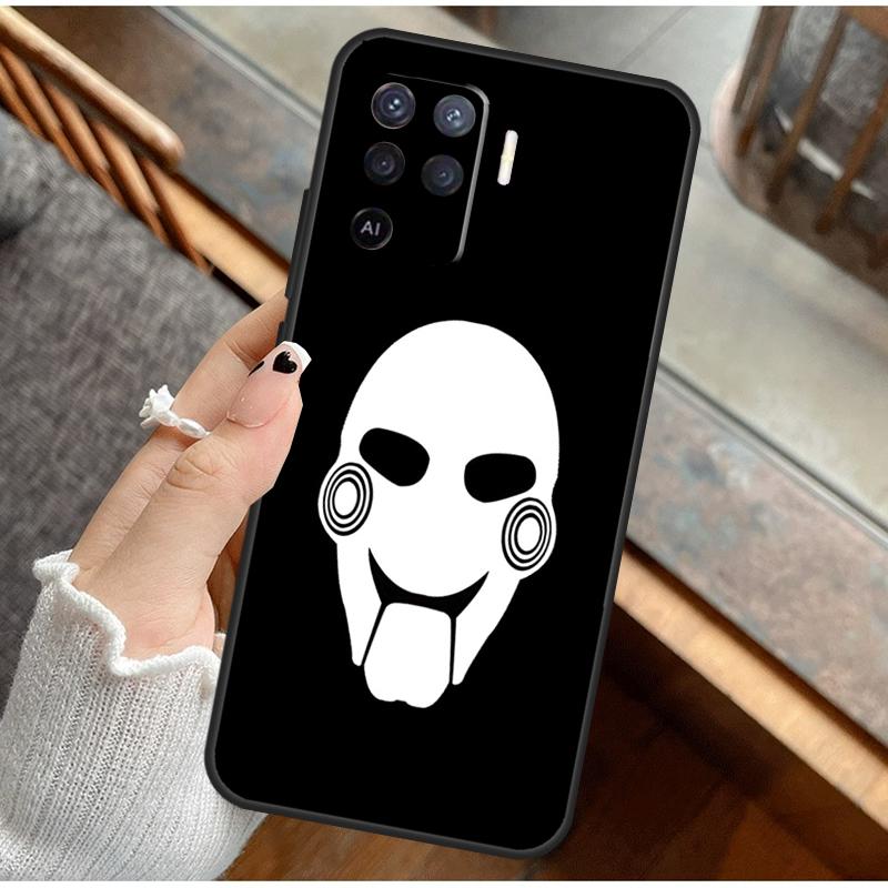 Horror Faces Phone Case For Oppo A74 A94 A54 A15 A18 A38 A58 A78 A98 A40 A60 A80 A16 A76 A96 A57S A17 A77