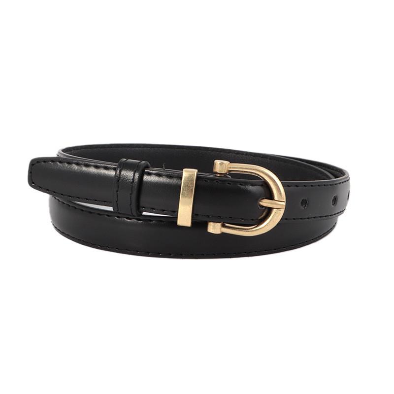 Leather Vintage Belt Women Versatile Decorative Waistband Casual Strap Jeans