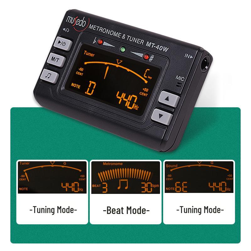 Little Angel MT40W Drie-in-één Blaasinstrument Tuner & Metronoom voor Saxofoon & Dwarsfluit