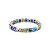 6mm Evil Eye Glass Beaded Bracelet Elastic Stretch Unisex Jewelry