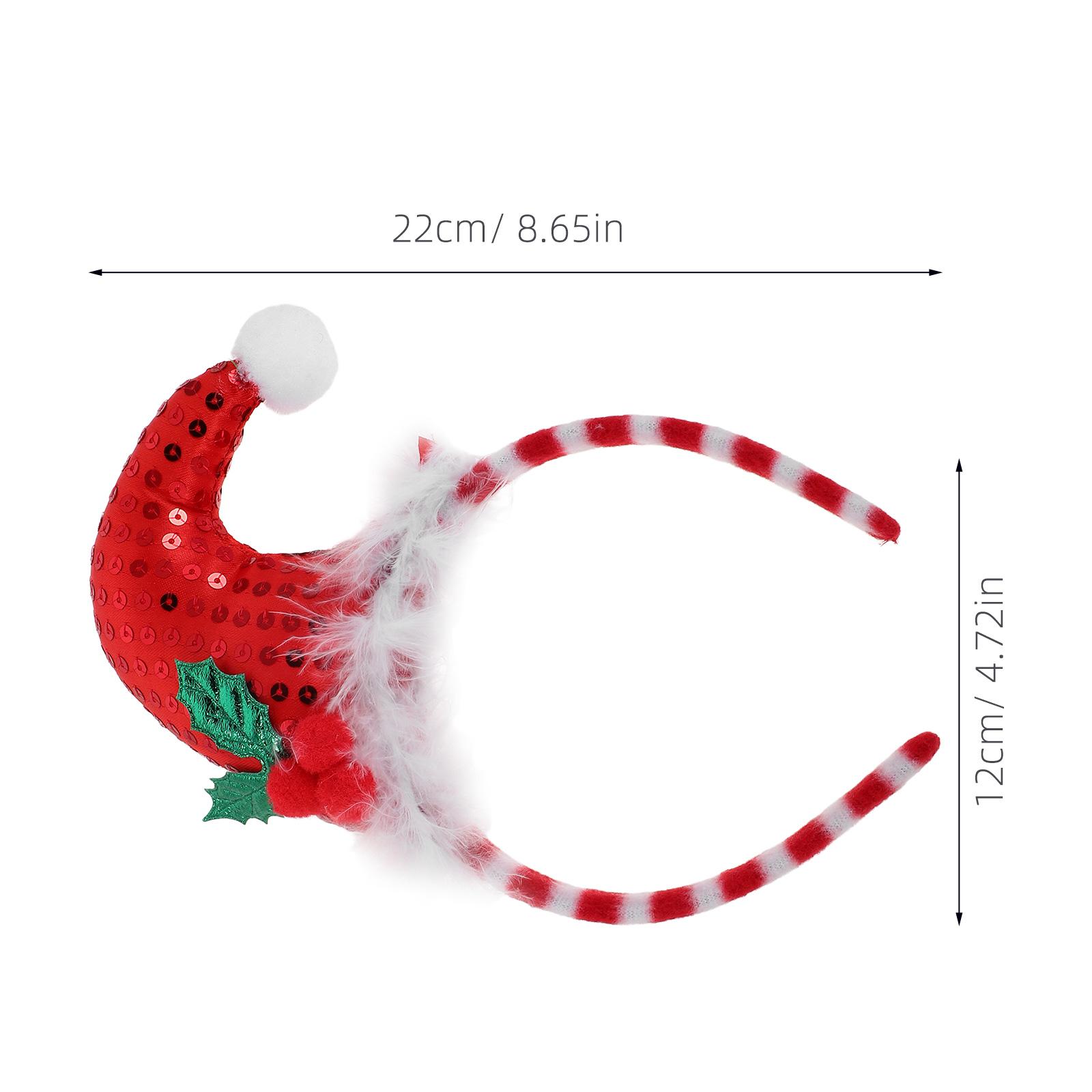 

Christmas Elf Headband Soft Comfortable Fit Holiday Headwear for Girls Merry Christmas Headband Winter Event Photo Prop